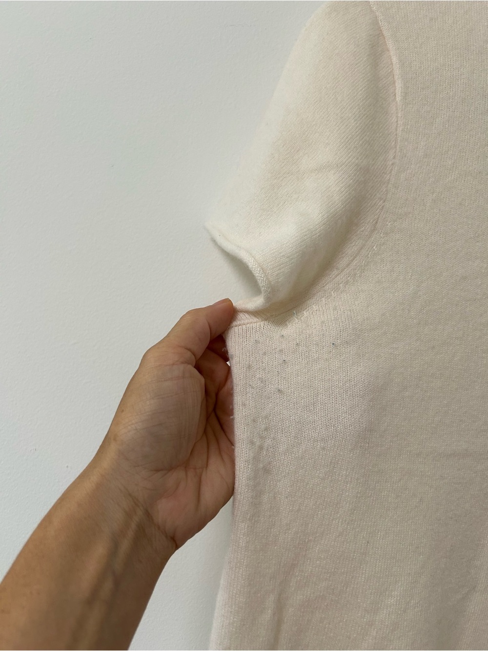 J. Crew Cream Short-Sleeve Crewneck‎ Sweater - Picture 4 of 12